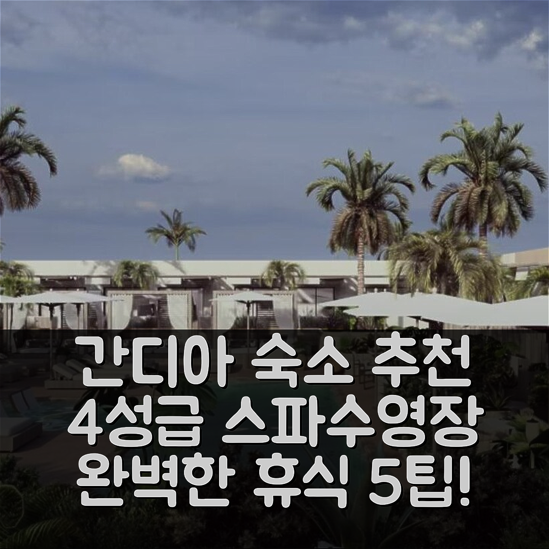 간디아 숙소 여행 호텔 추천 세나타르 간디아 스파 호텔 | 4성급 조식과 수영장으로 완벽한 휴식지 5가지 팁