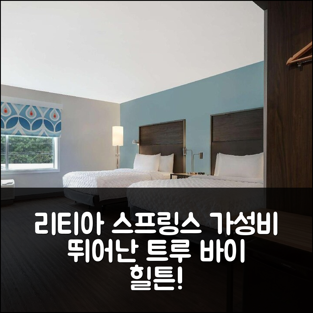 리티아 스프링스 숙소 여행 호텔 추천 트루 바이 힐튼 리티아 스프링스 | 가성비와 조식이 뛰어난 5가지 이유
