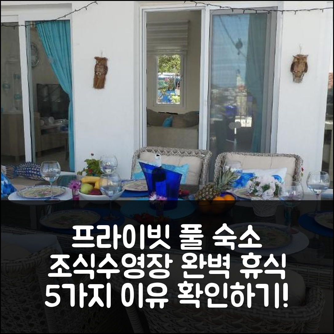 보드룸 숙소 여행 호텔 추천 빌라 프리엔 구무슬룩 프라이빗 풀 | 조식과 수영장의 완벽한 휴식지 5가지 이유