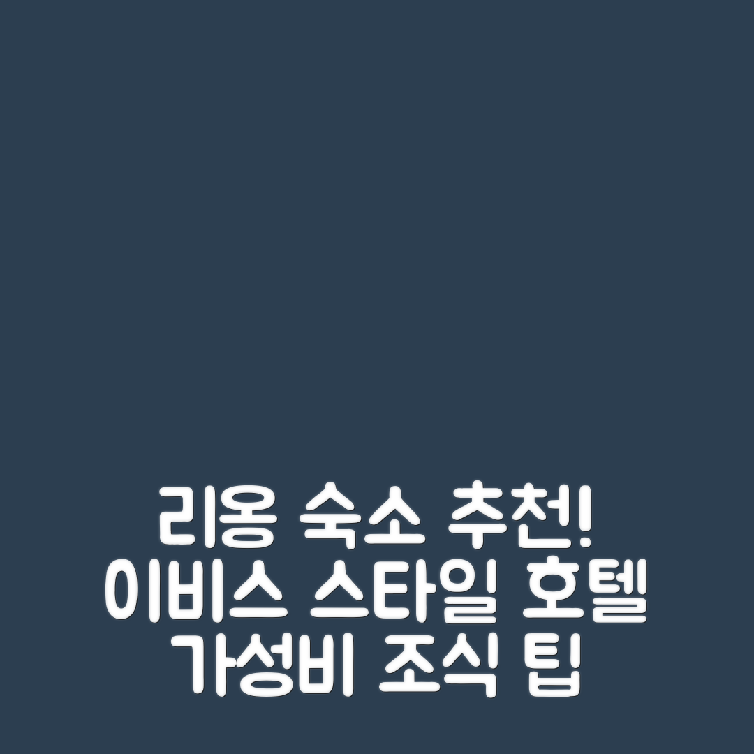 리옹 숙소 여행 호텔 추천 이비스 스타일 리옹 크루와르스 호텔 | 가성비 좋은 조식과 위치 확인 7가지 팁