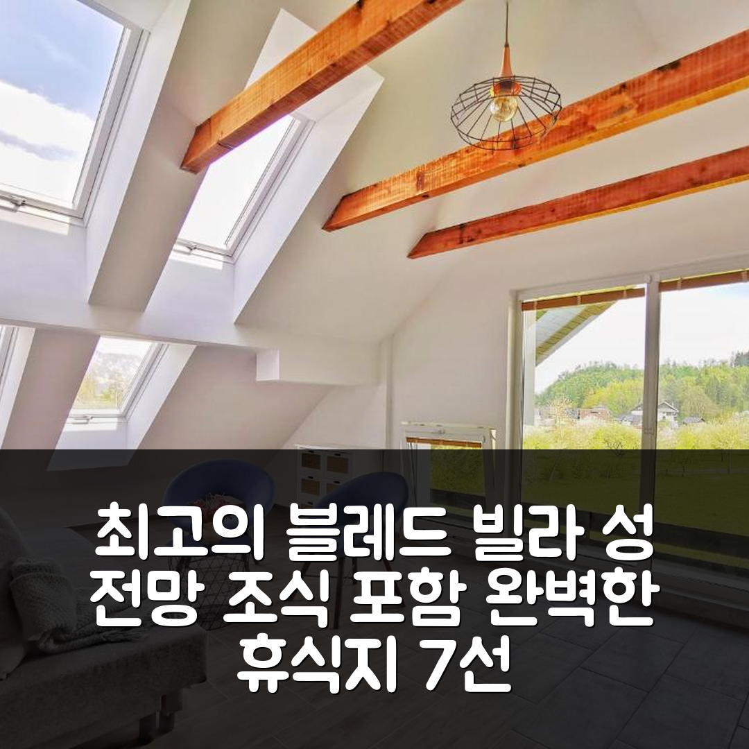 블레드 숙소 여행 호텔 추천 디어우드 대형 빌라 | 성 전망과 조식이 있는 완벽한 휴식지 7가지 이유