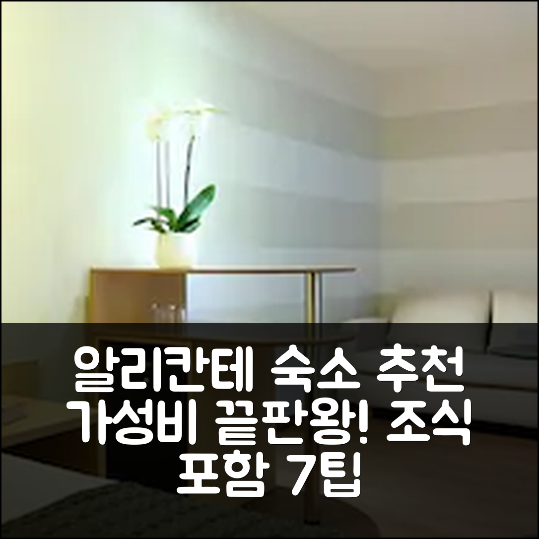 알리칸테 숙소 여행 호텔 추천 유로스타 센트룸 알리칸테 | 가성비와 위치가 우수한 조식 포함 7가지 추천 팁