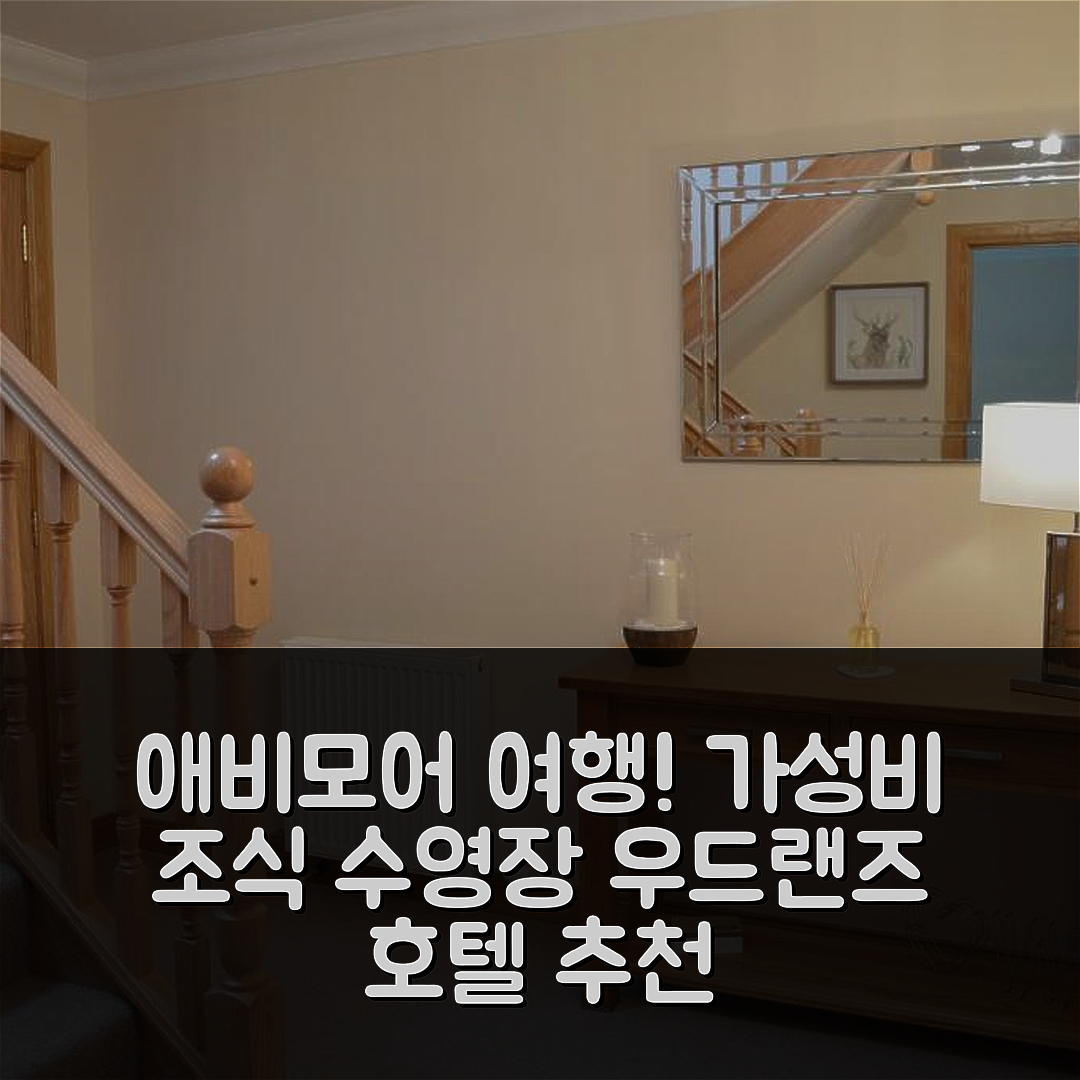 애비모어 숙소 여행 호텔 추천 우드랜즈 호텔 | 가성비 뛰어난 조식과 수영장 정보 7가지