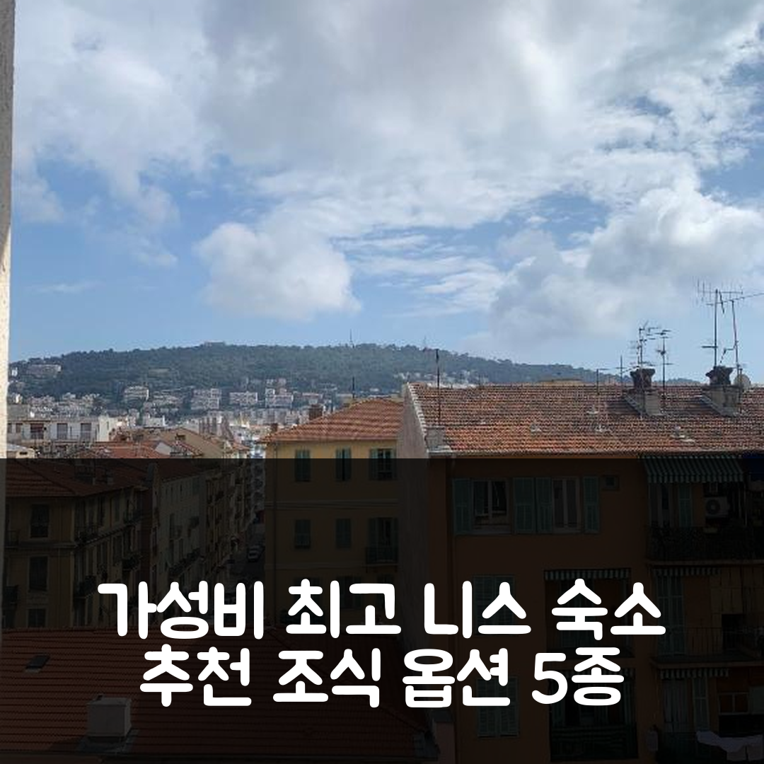 니스 숙소 여행 호텔 추천 스튜디오 플뢰르 드 니스 | 가성비 뛰어난 위치와 조식 옵션 5가지