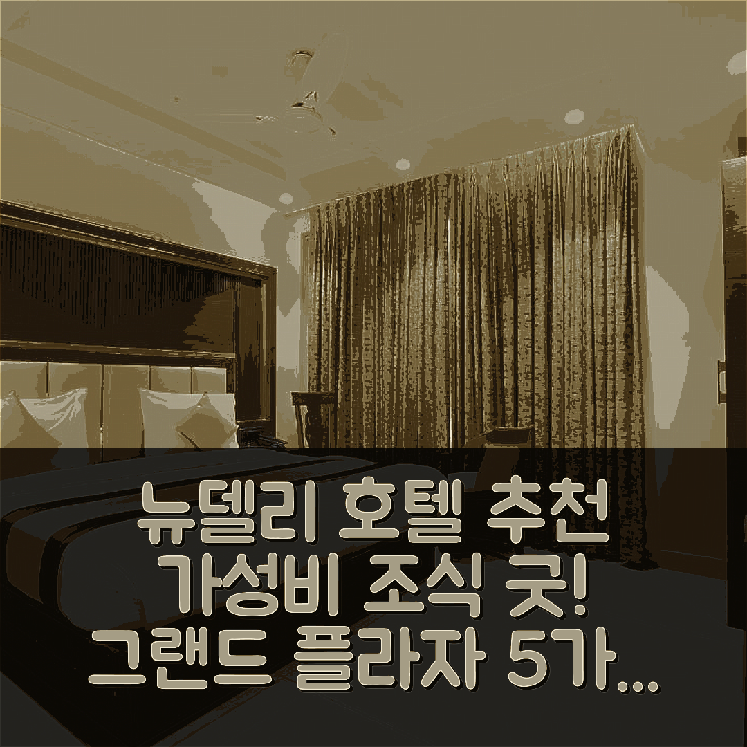 뉴델리 숙소 여행 호텔 추천 호텔 그랜드 플라자 | 가성비와 조식이 뛰어난 5가지 이유